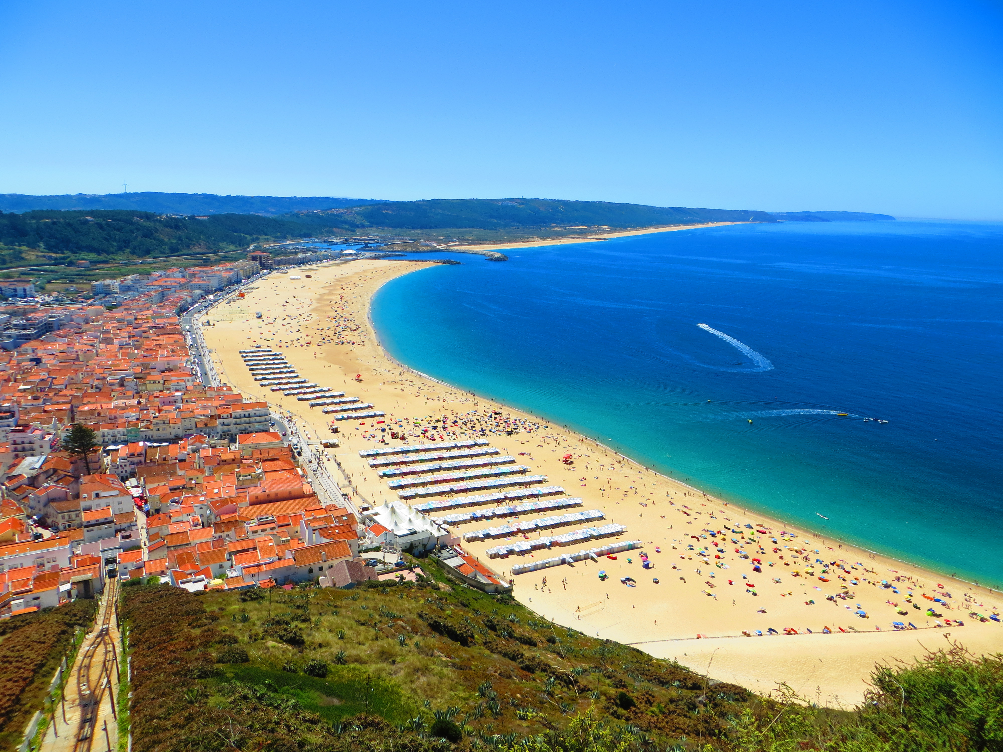 Praia da Nazaré vista do Sítio